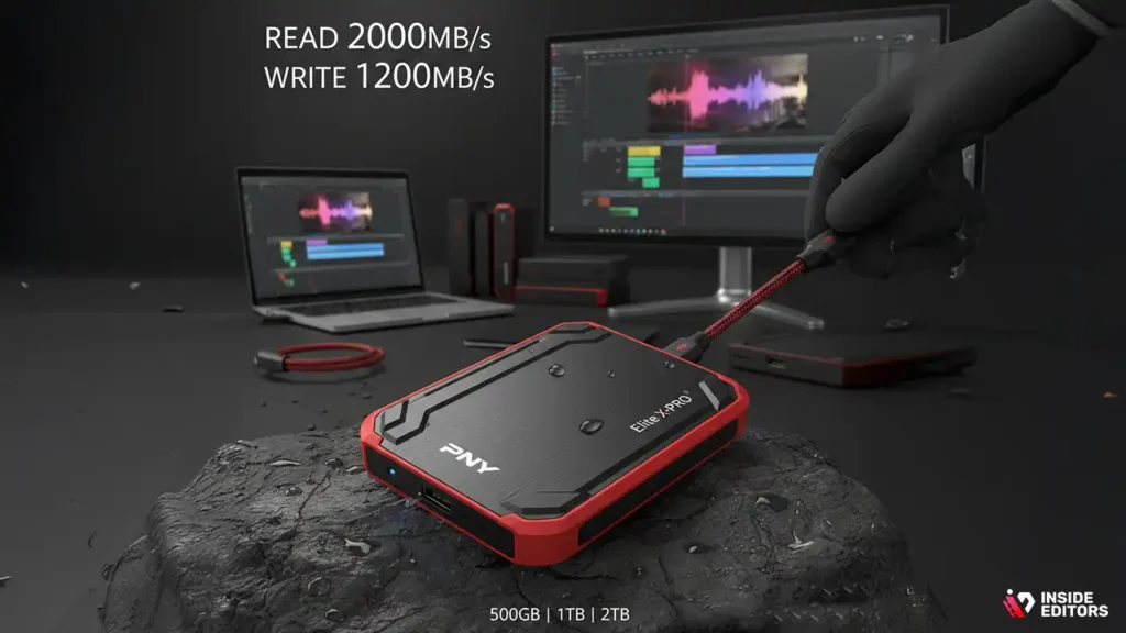 10. PNY Elite X-PRO Portable SSD
