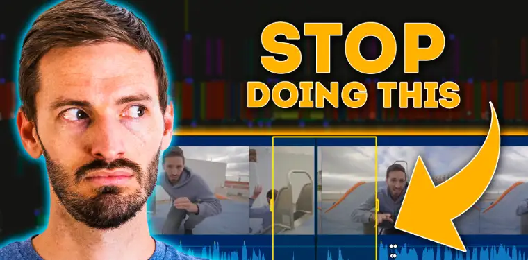 Creator learning to avoid common video editing pitfalls.