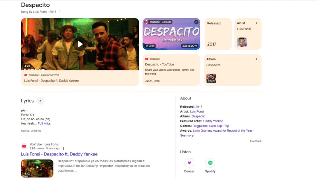 2. Despacito (Over 54 Million Likes)