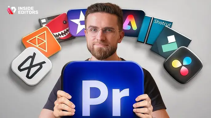 Popular video editing software for beginners displayed on a computer screen.