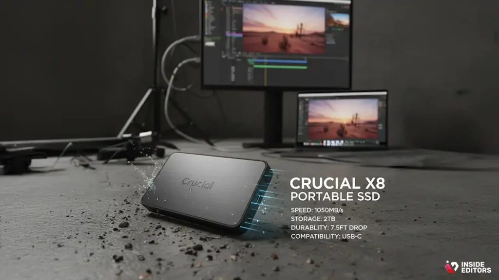4. Crucial X8 Portable SSD