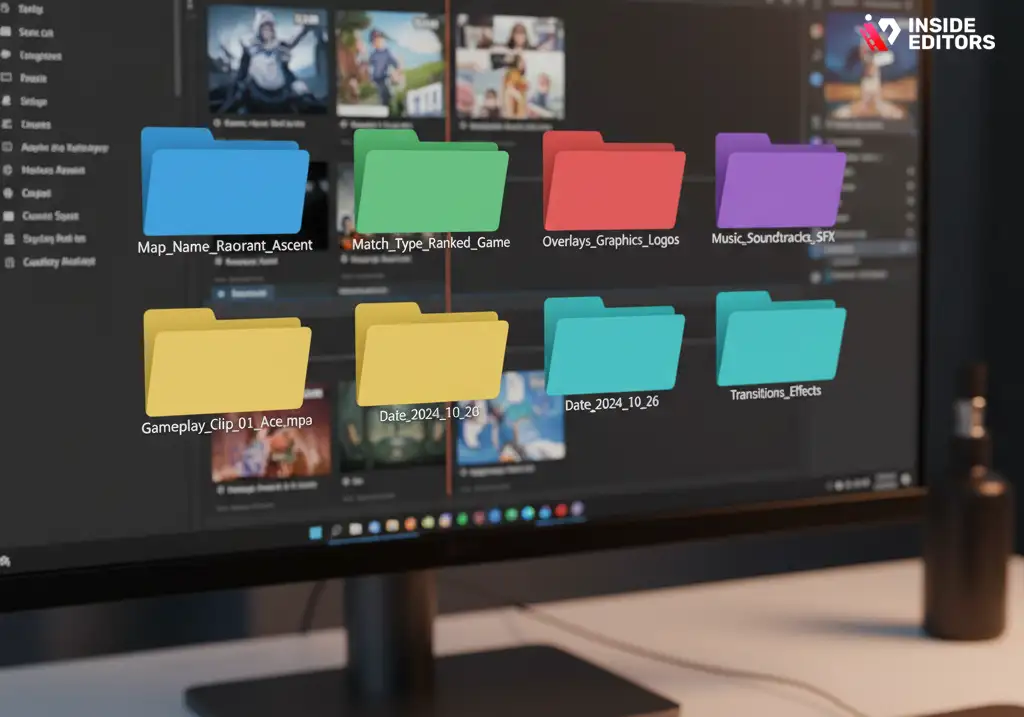 Essential workflow steps in gaming video editing.