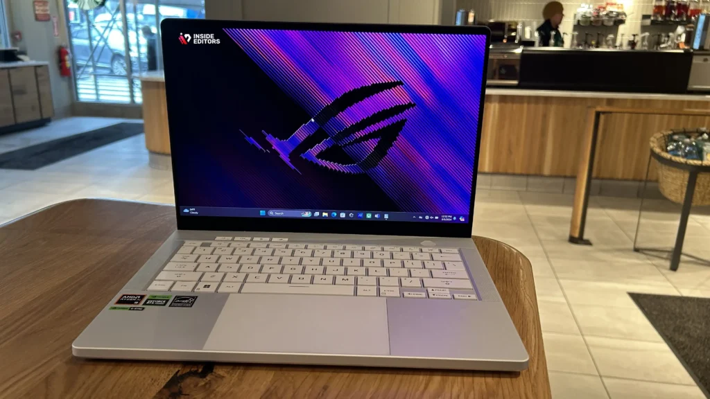 ASUS Zephyrus G14 used as a portable gaming video editing laptop.