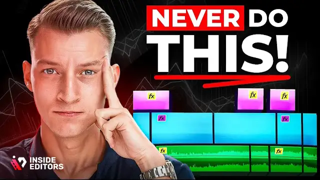 Common mistakes inside a gaming video editor timeline.