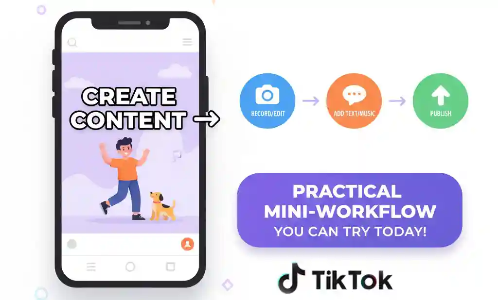 Creator following a practical mini-workflow for better results.