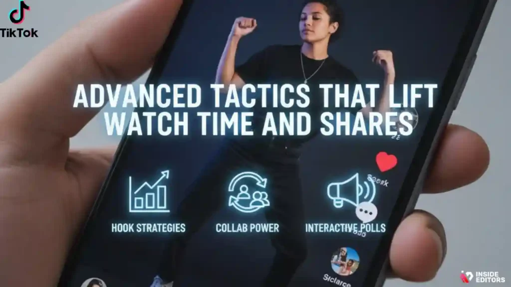 Analyst reviewing performance graphs while fine-tuning clips inside a TikTok video editor.