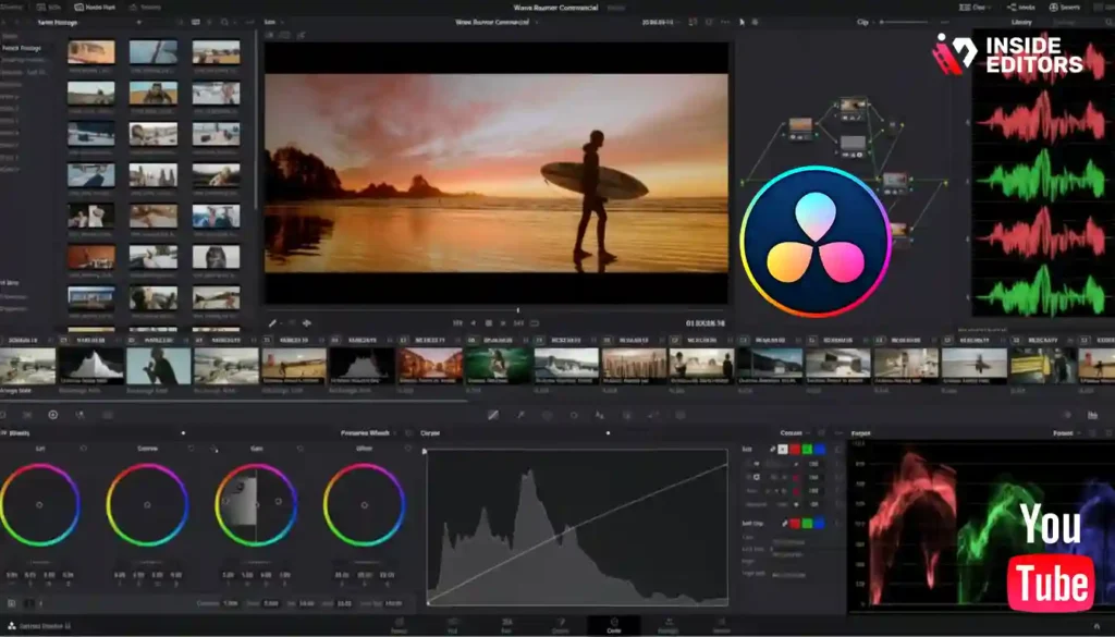 DaVinci Resolve workspace showing advanced tools that support video editing tips.