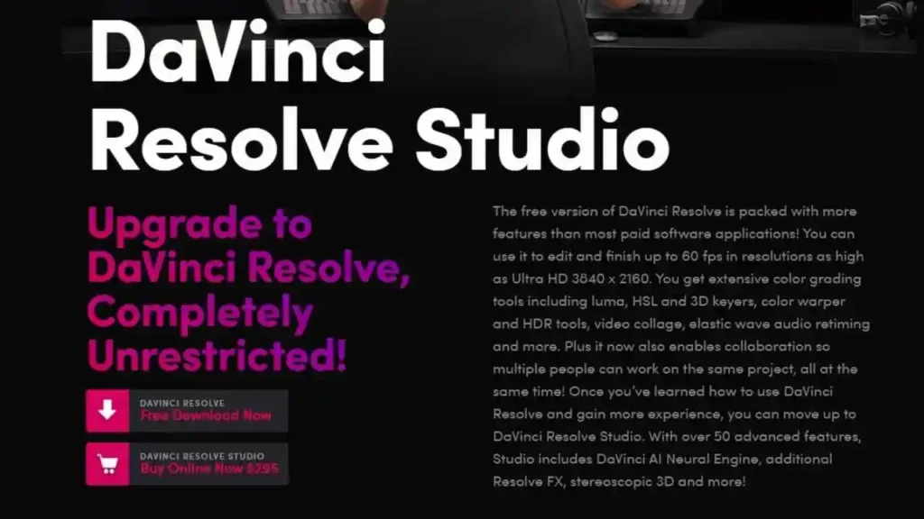 DaVinci Resolve Studio
