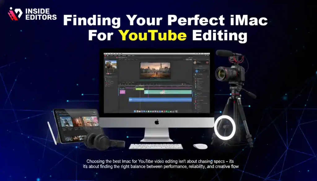 A YouTube creator choosing the perfect iMac for YouTube video editing.