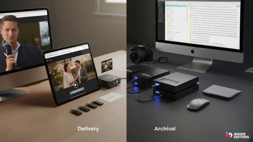 3. How are the final videos delivered, and what is the archival policy?