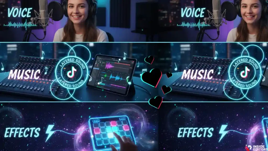 Sound design techniques in how to make TikTok video editing that hooks viewers in seconds.