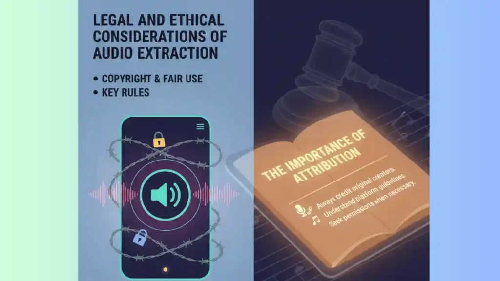 Legal and Ethical Considerations of Audio Extraction