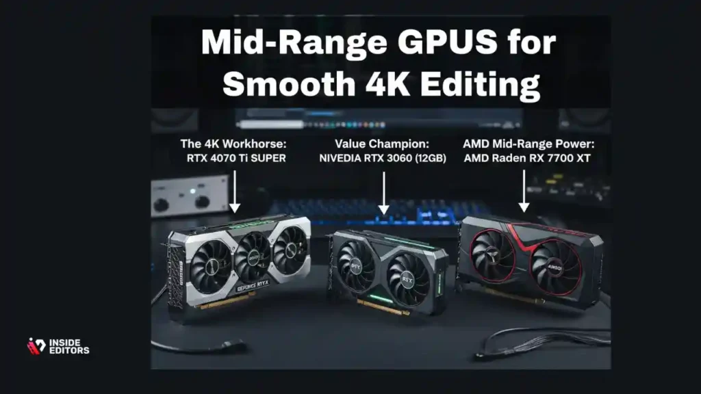 Mid-Range GPUs for Smooth 4K Editing
