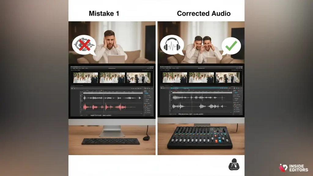 Mistake 1: Ignoring audio in wedding videos