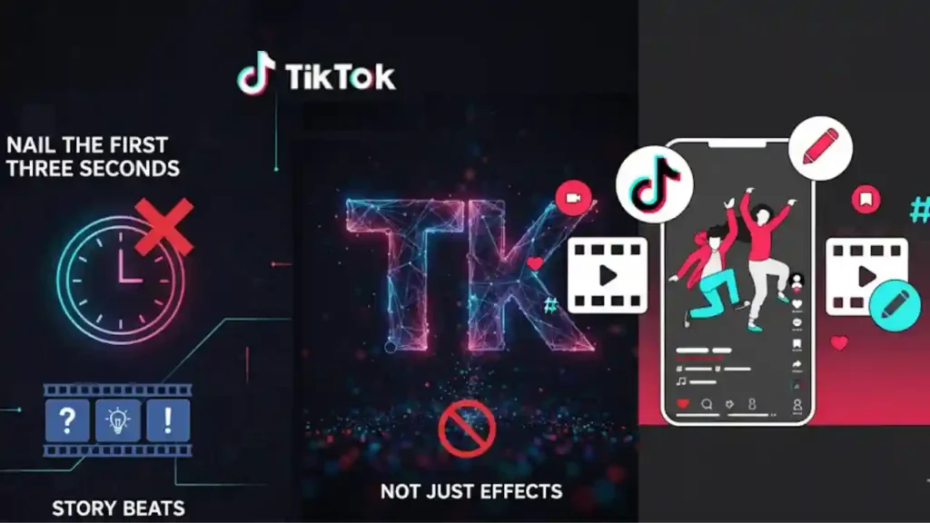 Creator using story beats to capture attention in video editing.