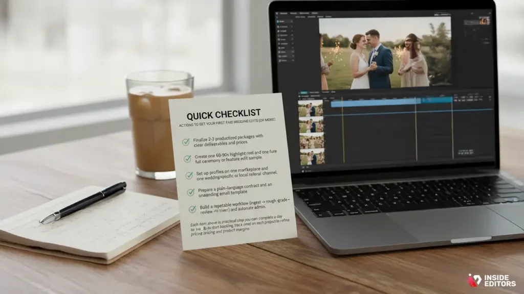 Quick steps to land paid wedding edits