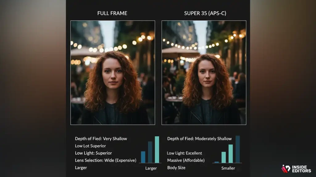 Sensor Size: Full Frame vs. Super 35 (APS-C)