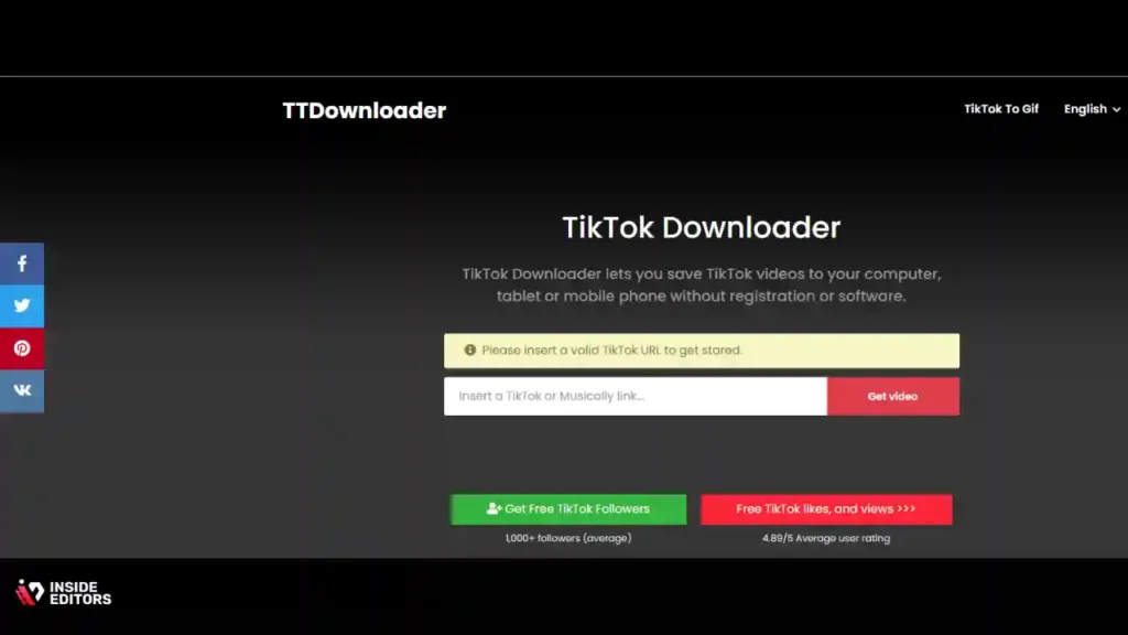 TTDownloader (Focus on Quality Output)