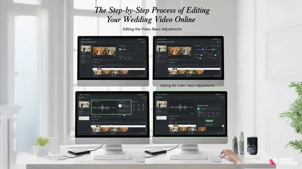 Step-by-step guide to editing wedding videos online