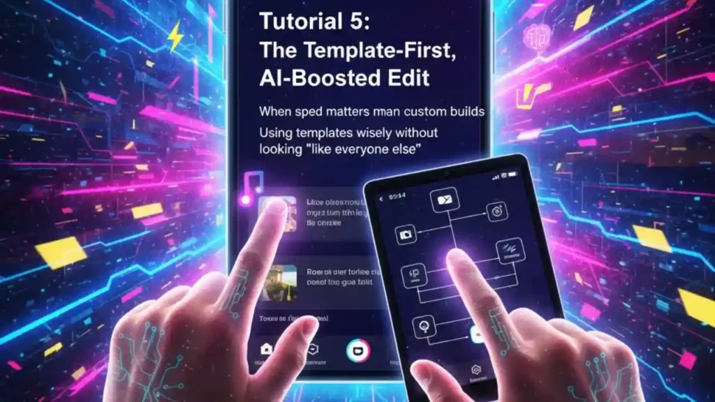 Using CapCut templates and AI tools for TikTok editing.