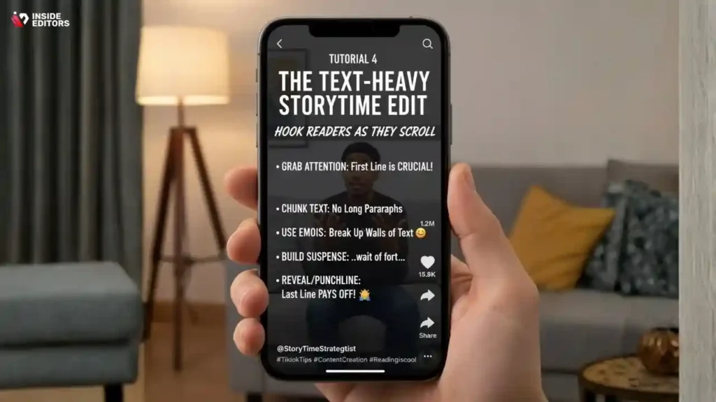 Text overlays being added in CapCut for a TikTok storytime edit.