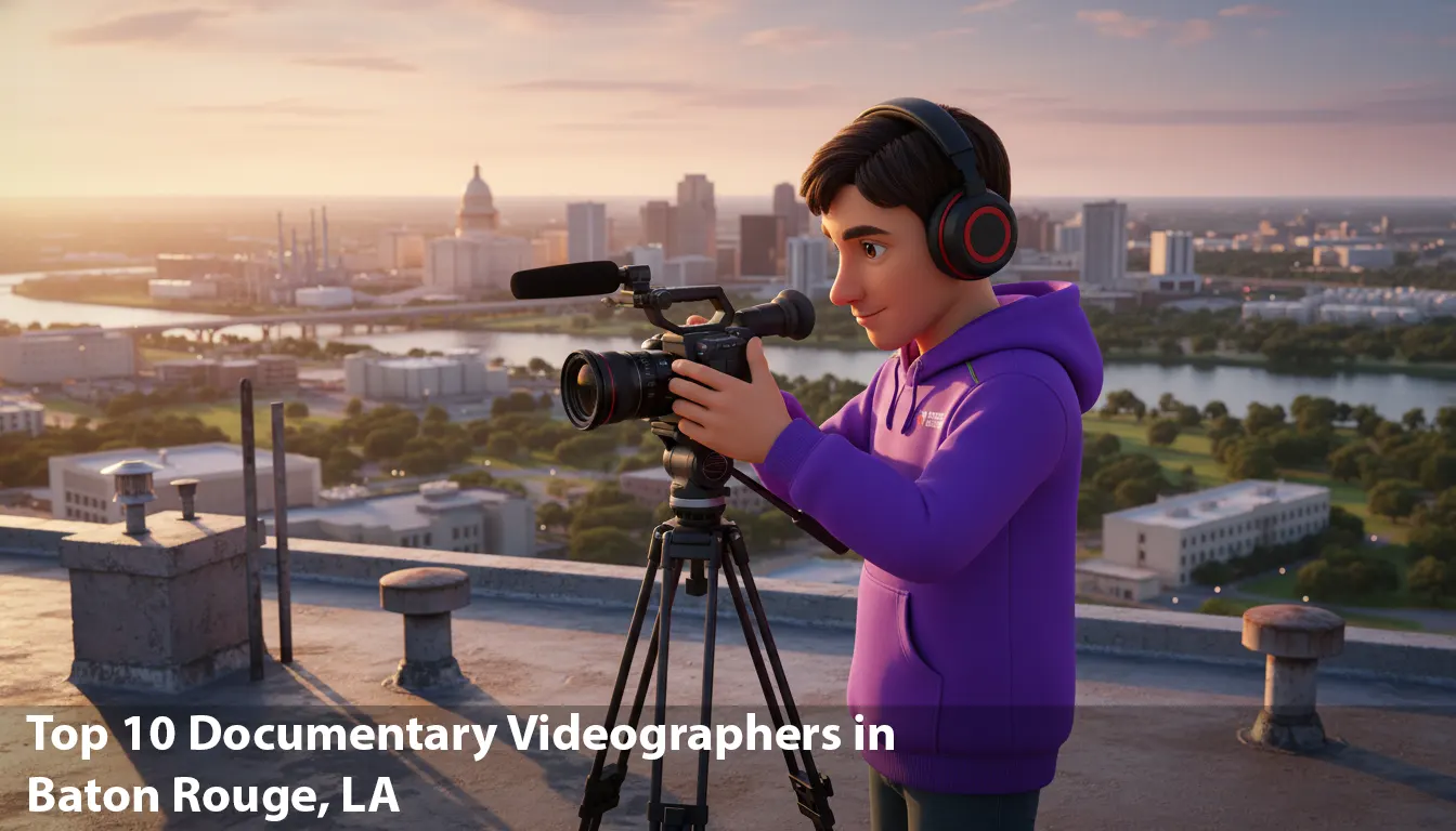A documentary film crew working with Videographers in Baton Rouge, LA on a local story.