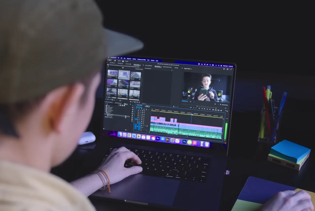 High-performance laptop for gaming and video editing.