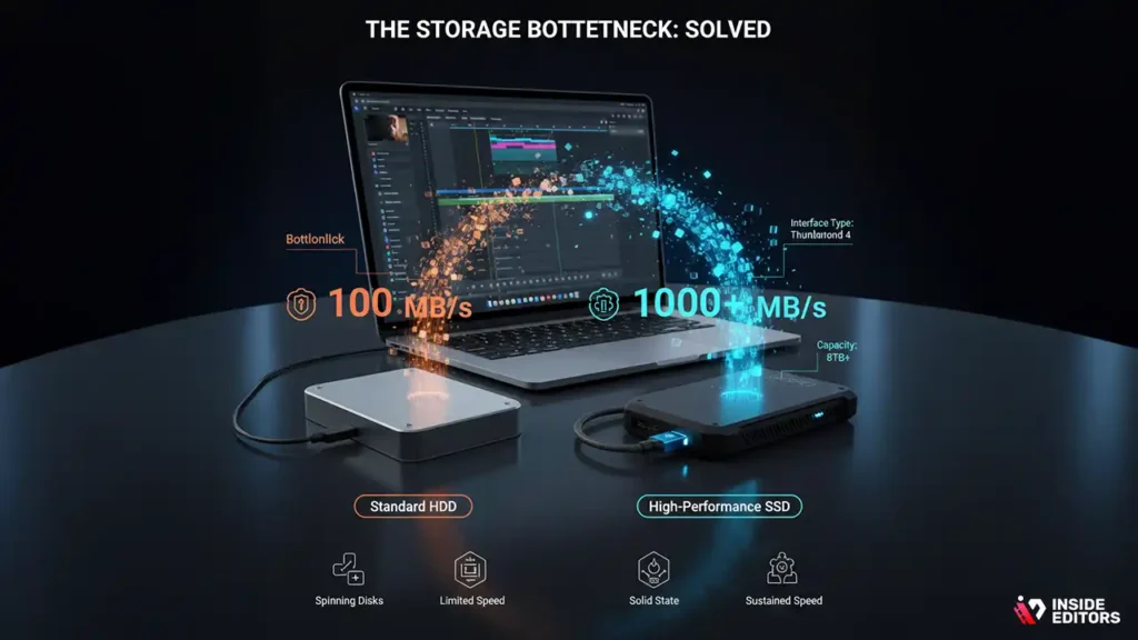 Video Editing: Key Storage Requirements