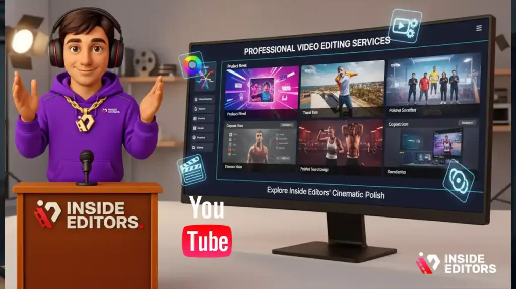 Professional editing setup showing when expert help enhances video editing tips.