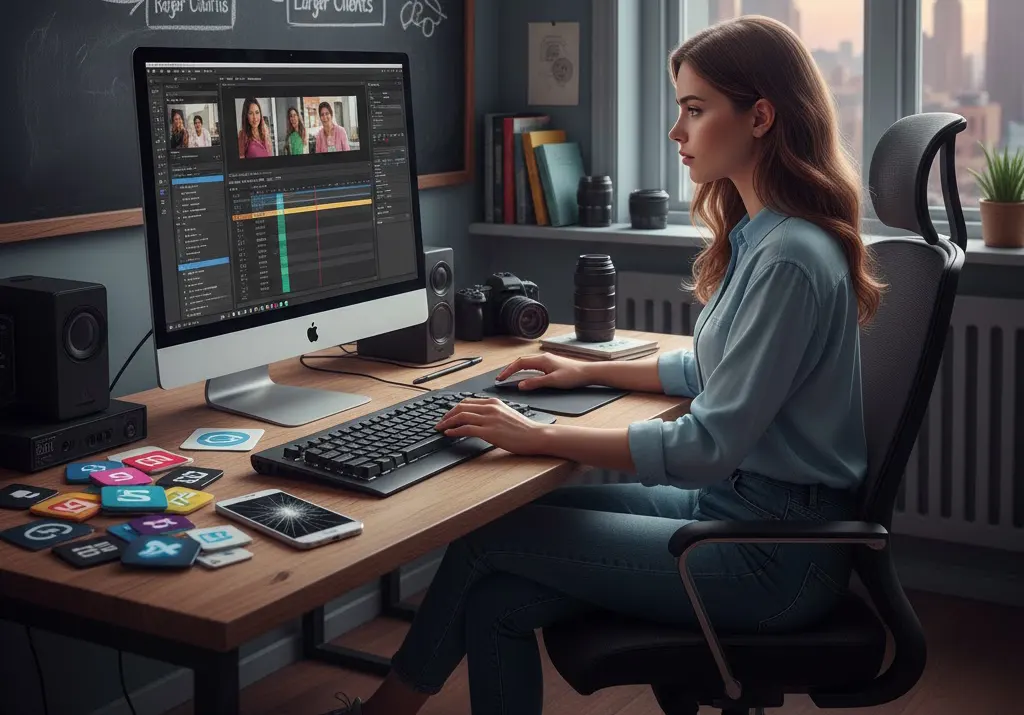 Creator deciding when to move beyond mobile TikTok video editing to advanced tools.