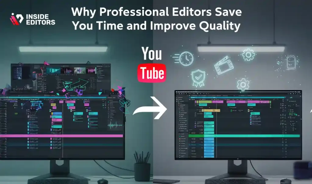 How professional editors save time and improve quality when learning how to upload a video to YouTube.