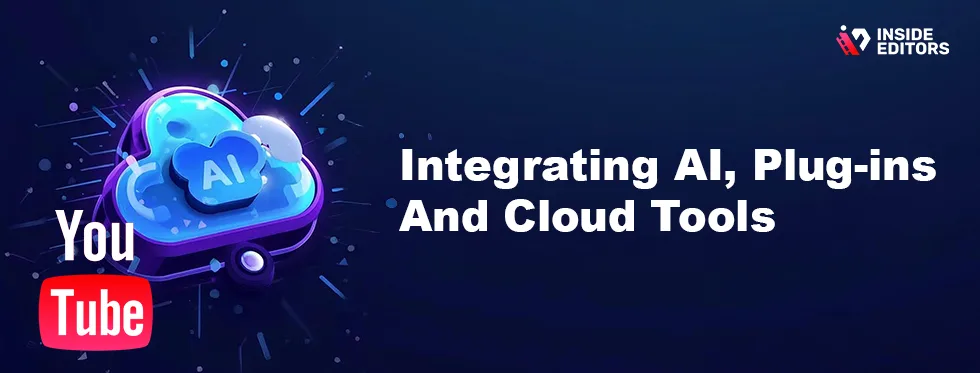 Creator enhancing video editing workflow on an iPad Pro with AI, plug-ins, and cloud tools.