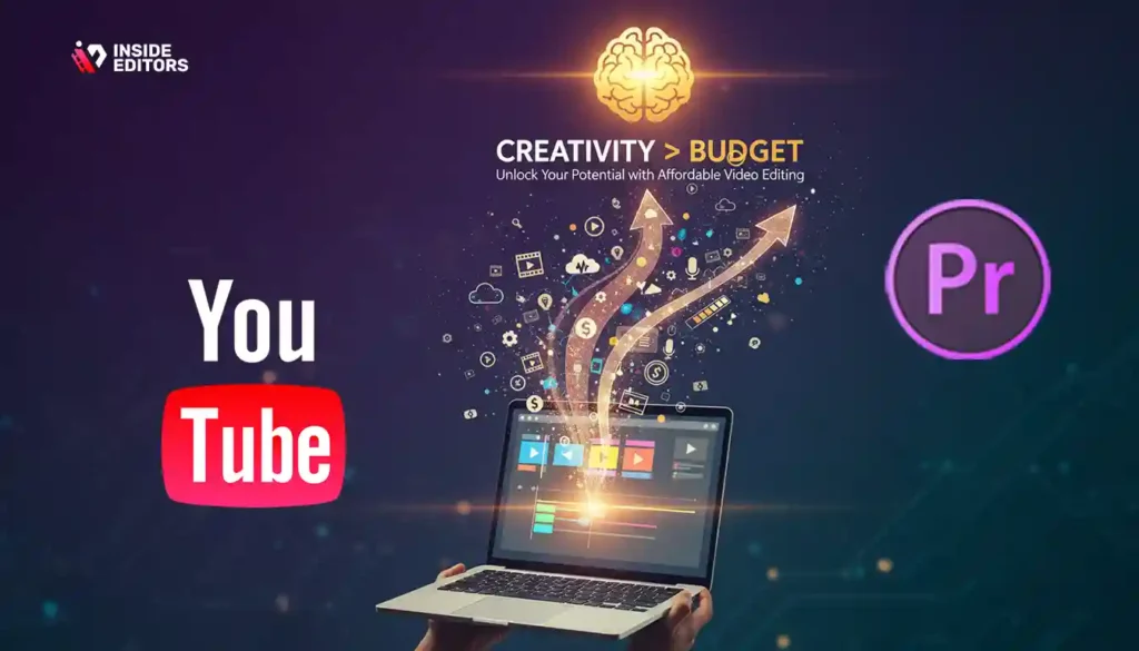 A creator proving that creativity matters more than hardware when using the best budget laptop for YouTube video editing.