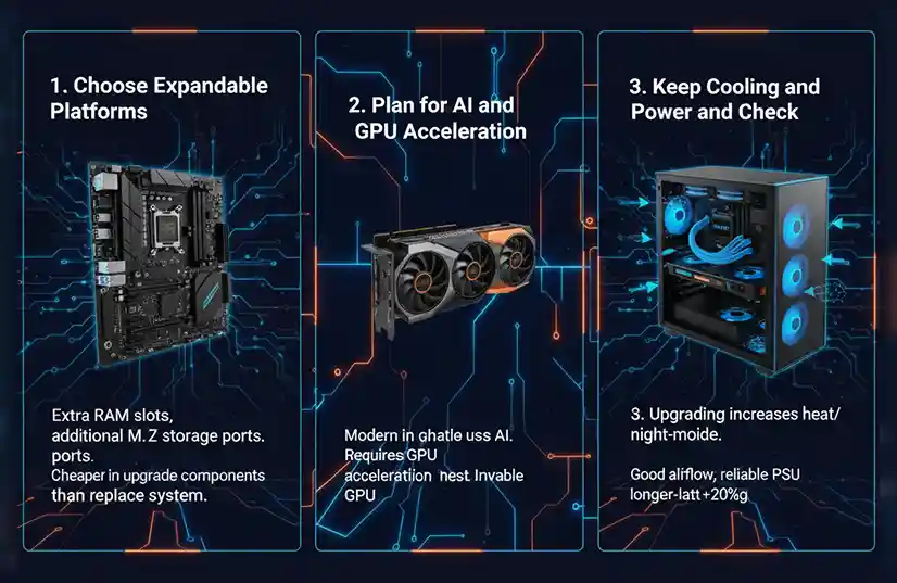 A video editor planning PC upgrade paths for long-term YouTube video editing performance.