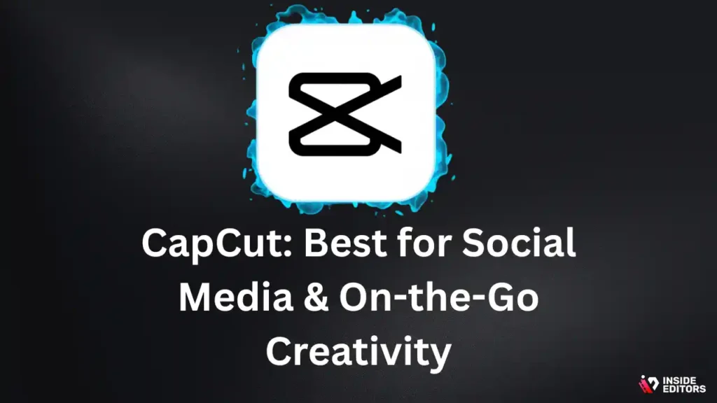 Creator using CapCut as the best video editing app for ipad to make social content.