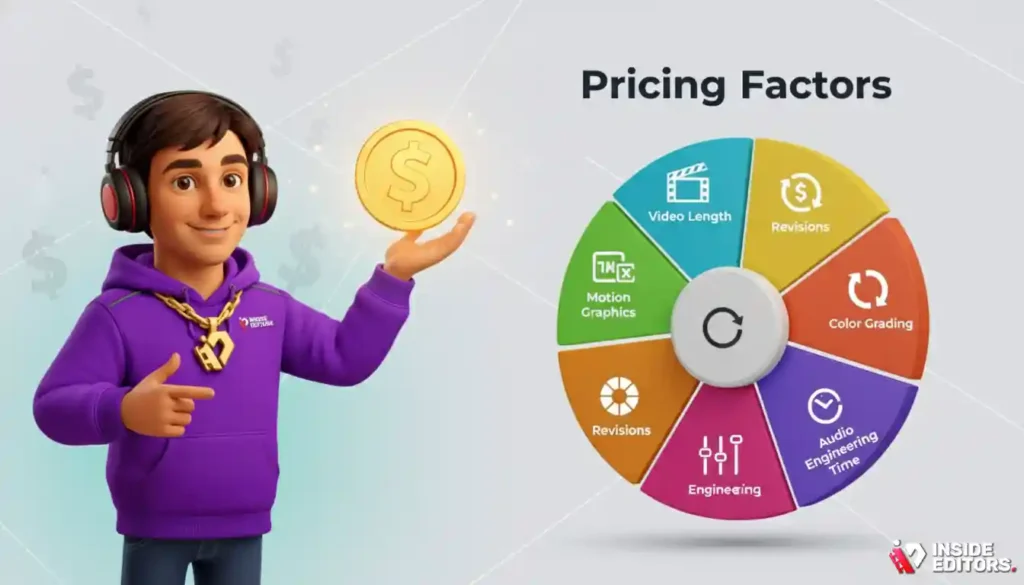 A client reviewing the key factors that influence corporate video editing costs.