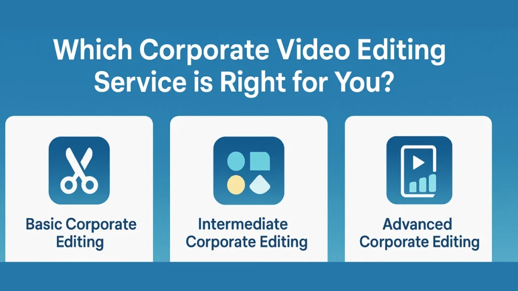 Business owner comparing options for a corporate video editing service Mississauga provider.