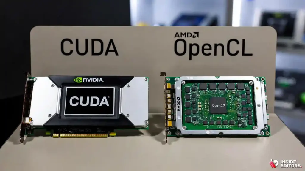 A visual comparison of CUDA, OpenCL, and hardware decoding technologies.