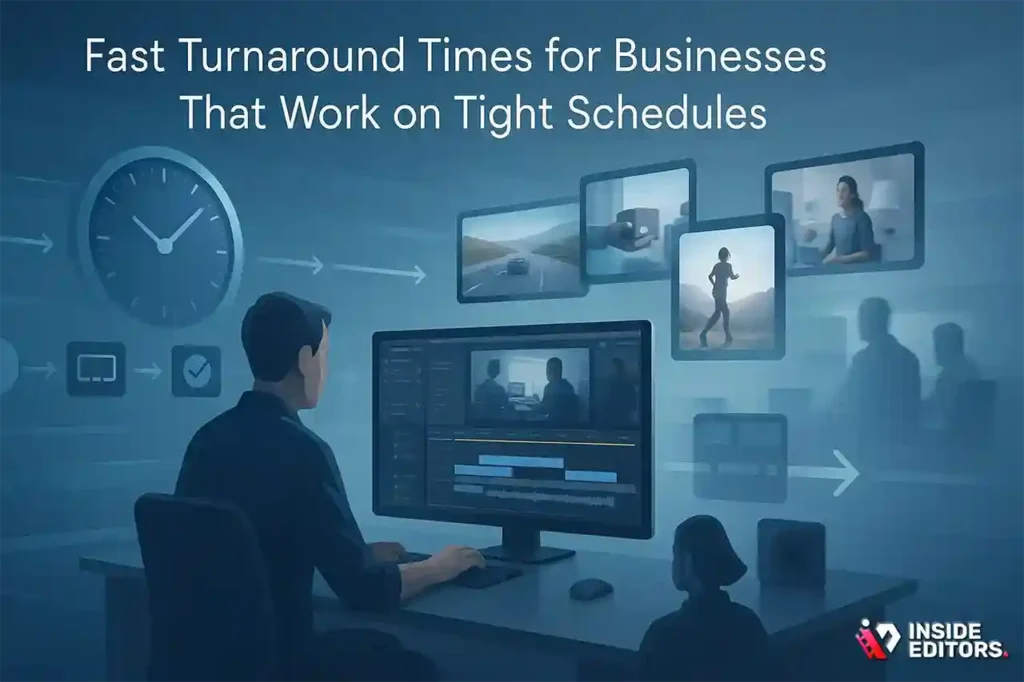 A corporate video editor delivering fast turnaround times for businesses working on tight schedules.