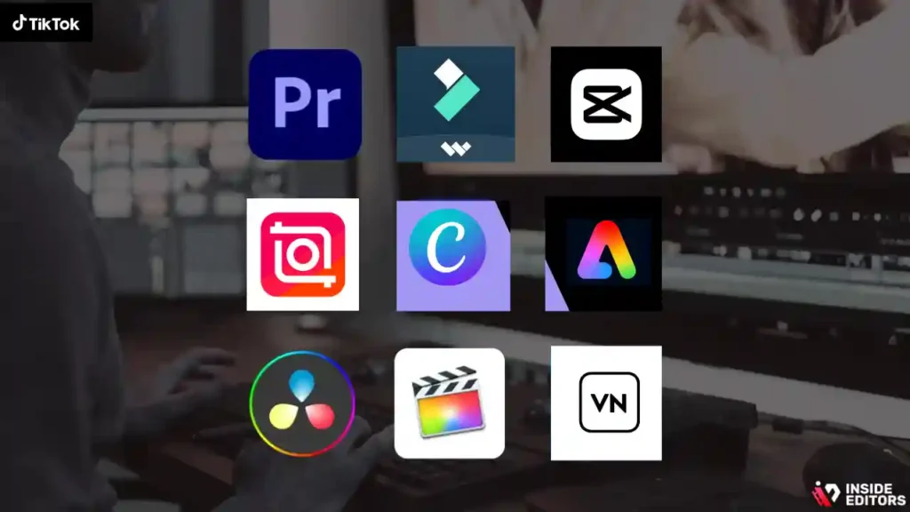 Social media manager using a TikTok video editor with templates and presets to speed up publishing.