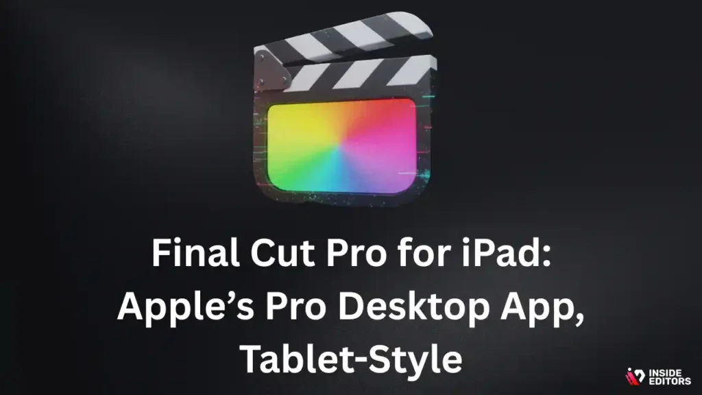 Creator using Final Cut Pro as the best video editing app for ipad in a pro tablet workflow.
