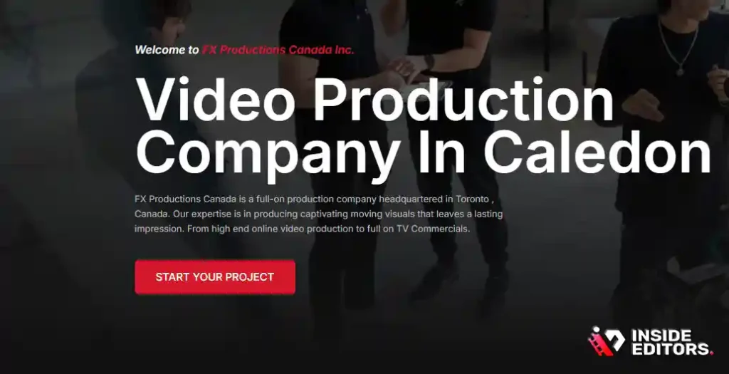 A creative editor at FX Productions Canada Inc. working on dynamic corporate video content.