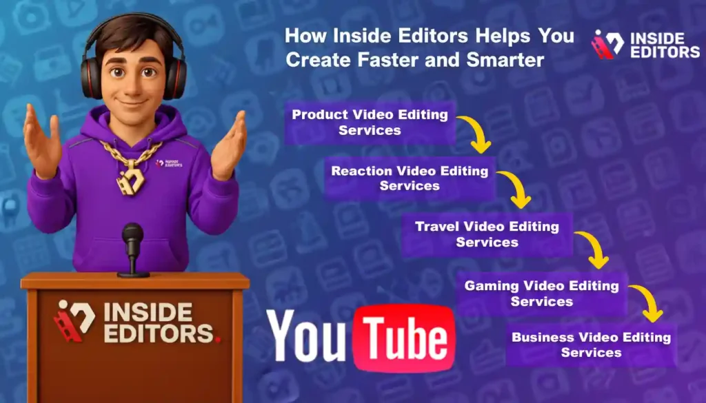 Inside Editors team using the best CPU for YouTube video editing in a collaborative workspace.