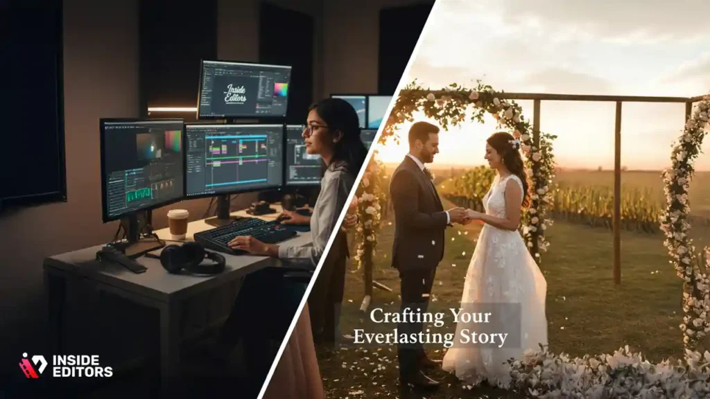 Inside Editors team providing professional wedding video editing services.