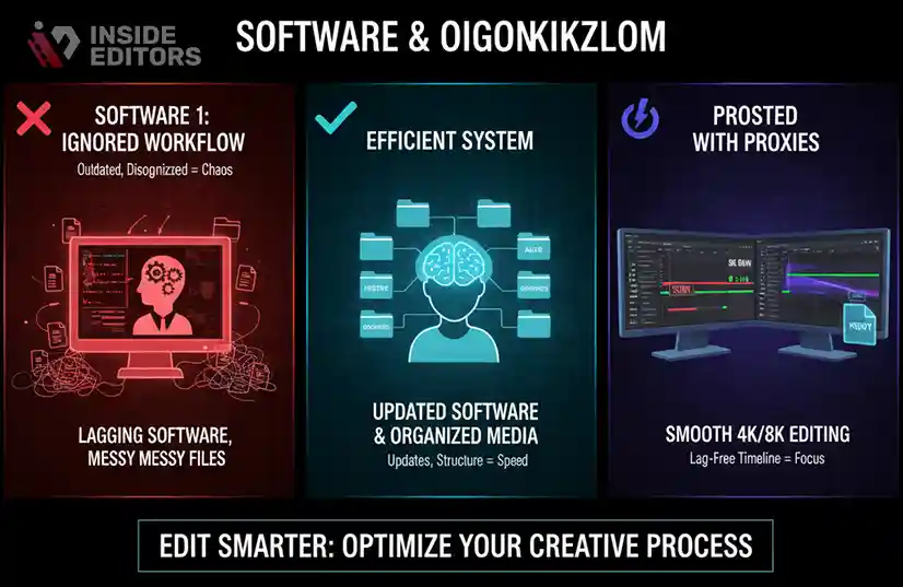 A video editor using AI and cloud tools to streamline their YouTube video editing workflow.