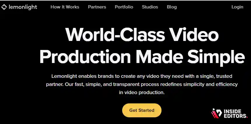 A creative team crafting cinematic brand stories for top corporate video editing companies.