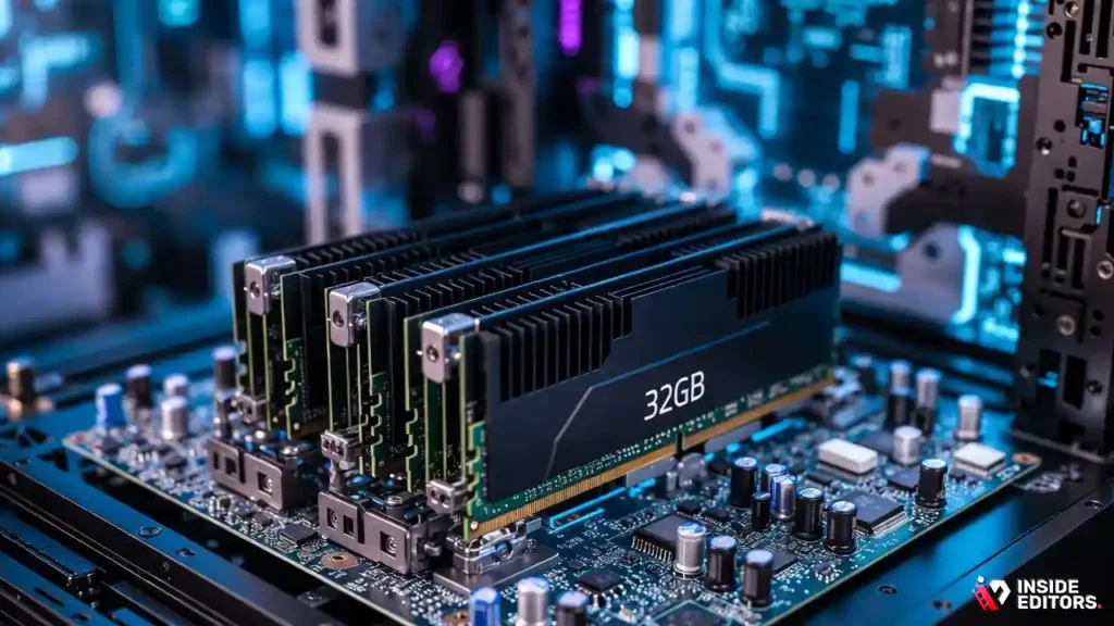 A workstation setup showing how memory speed impacts overall system performance.