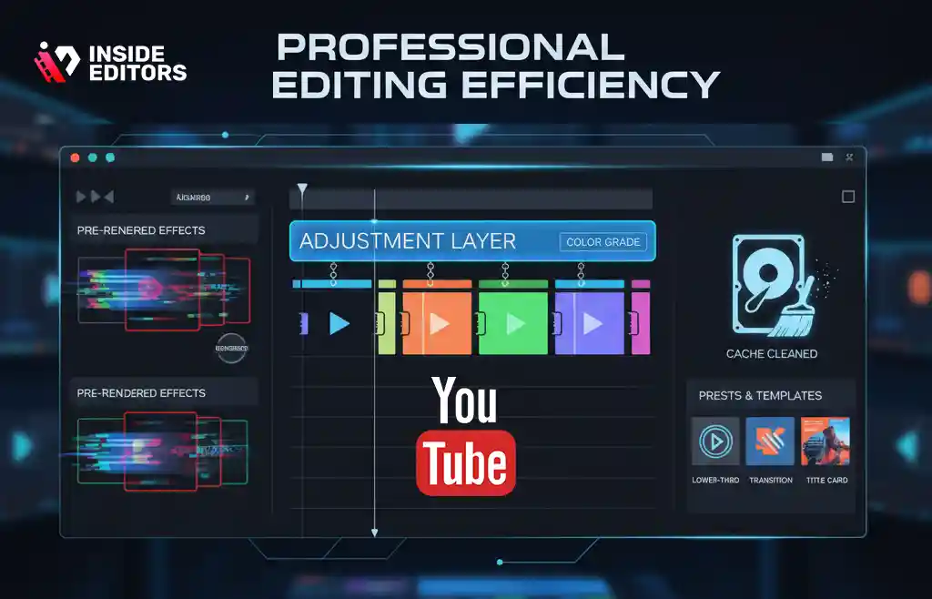 A professional video editor applying advanced techniques to improve editing efficiency.