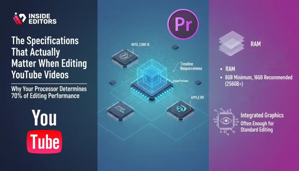 Key specifications that matter for a $500 computer for YouTube video editing.