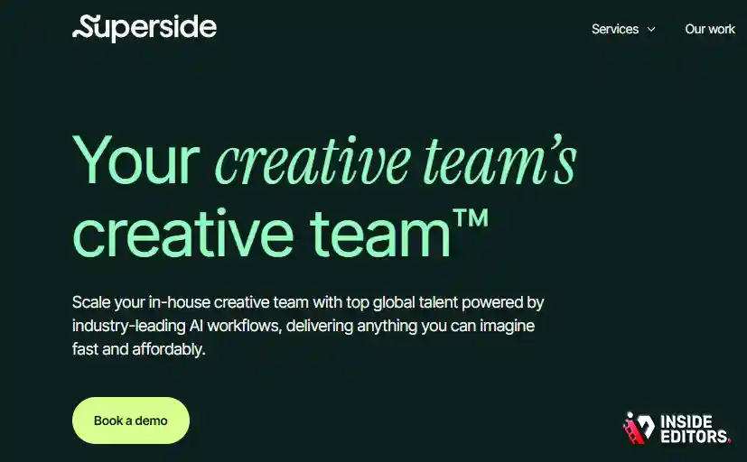 A streamlined creative team at work, representing one of the leading corporate video editing companies.